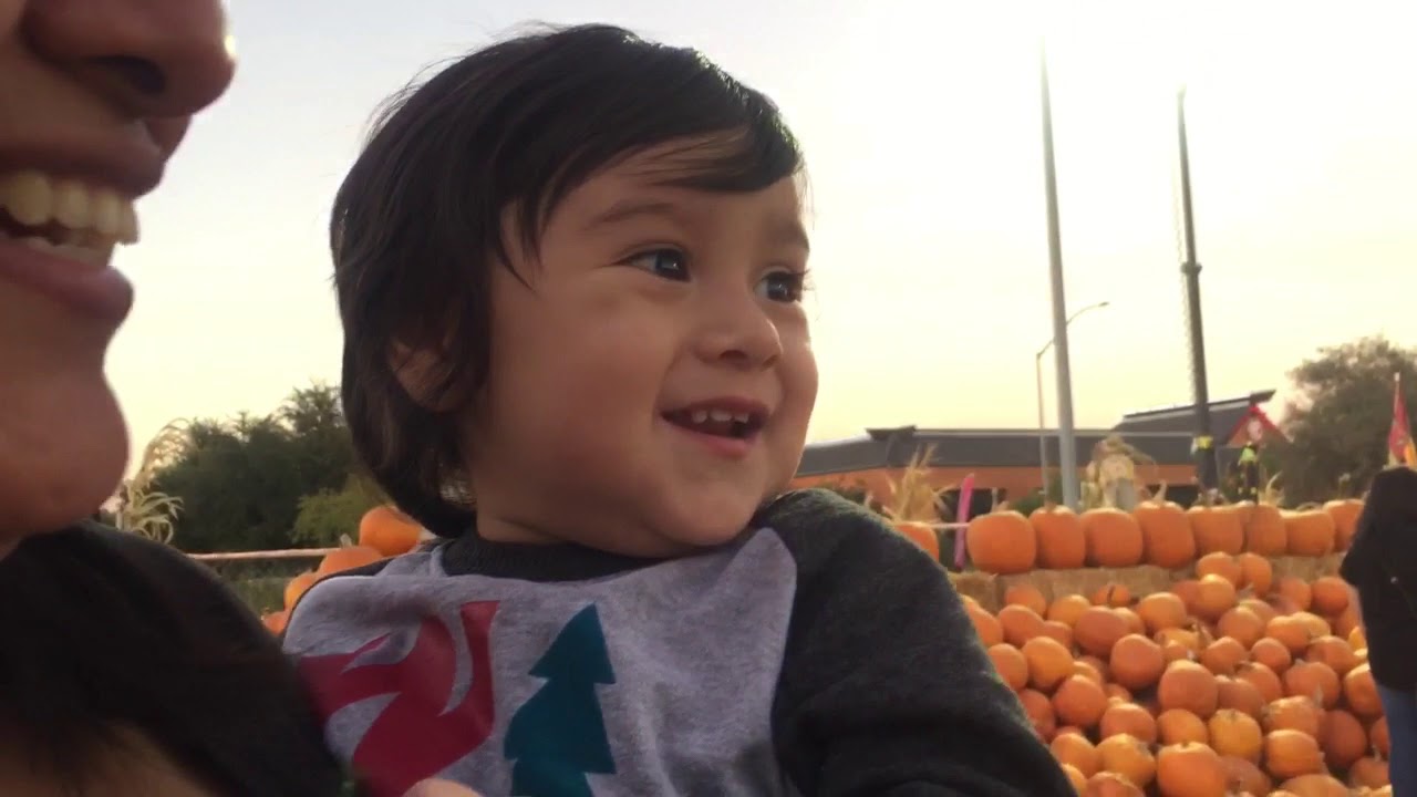 Baby first time at pumpkin patch!!! Aleksis Vlogs