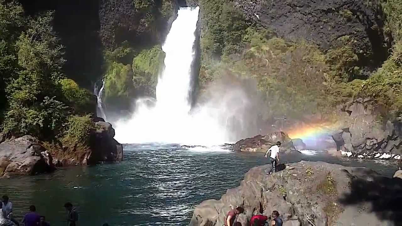 salto del huilo huilo, CHILE (HD)