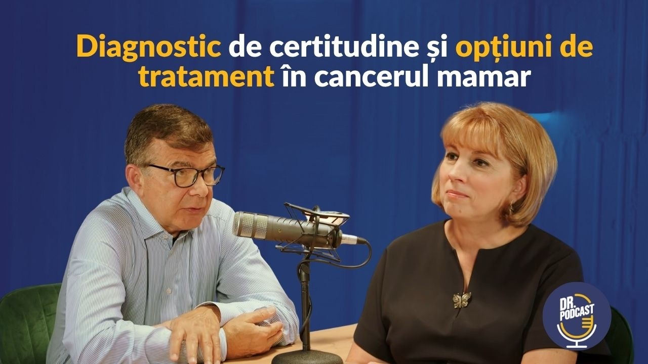 Dr. Podcast: Cancerul de sân, de la suspiciune la tratament cu Prof. Dr. Alexandru Blidaru