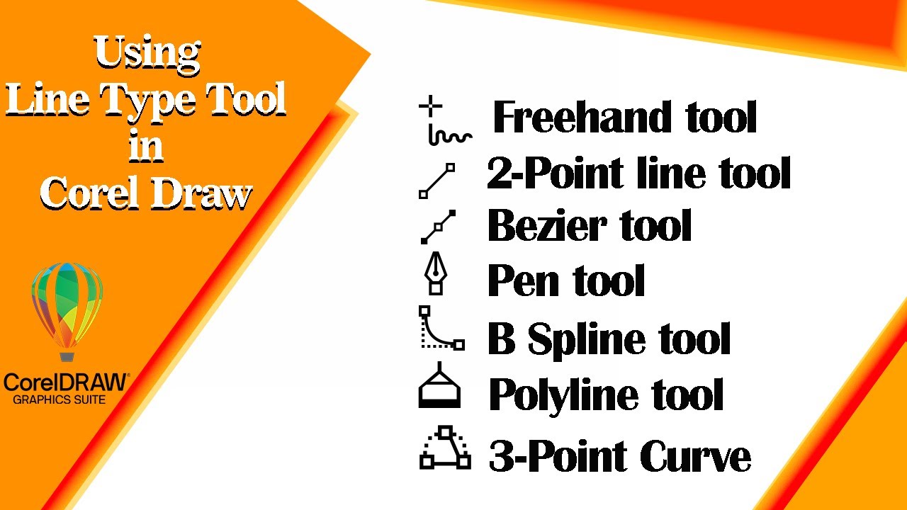 Using Line Type Tool in CorelDraw || 9 ||