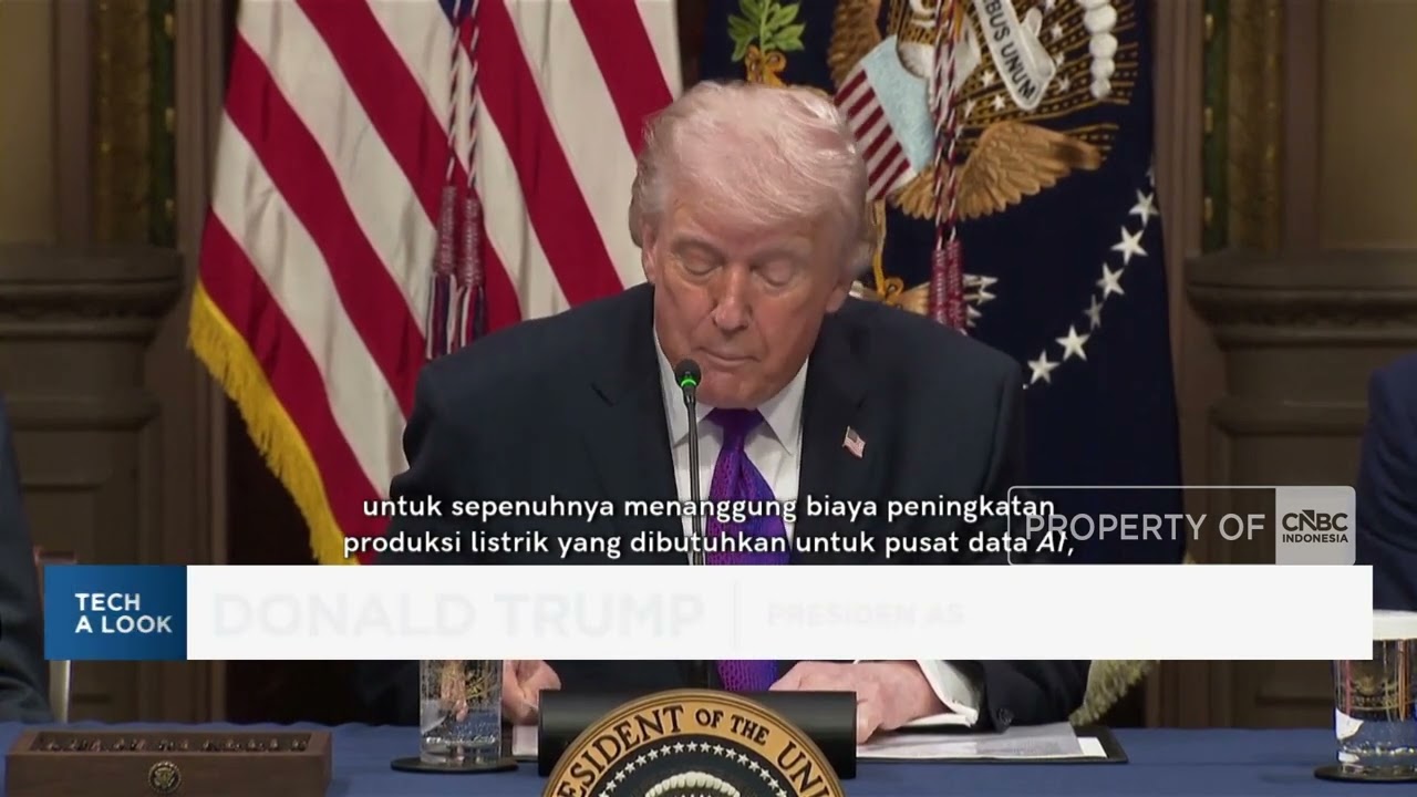 Raksasa Teknologi Janji ke Trump, Tanggung Biaya Listrik AI