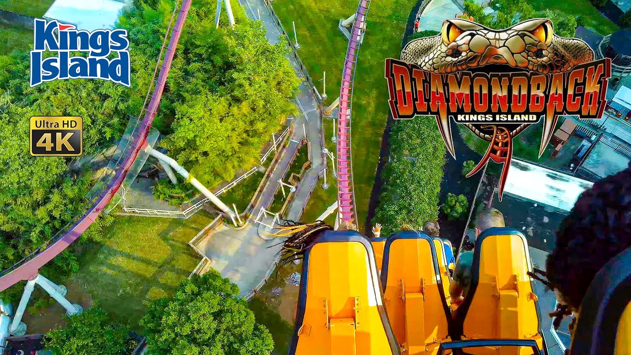 2021 Diamondback Roller Coaster On Ride Ultra HD 4K POV Kings Island