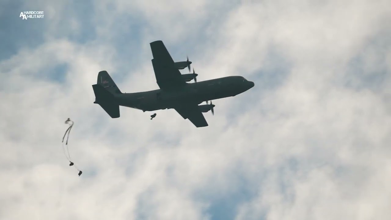 US Army paratroopers train in airborne operations with German and Italian armed forces