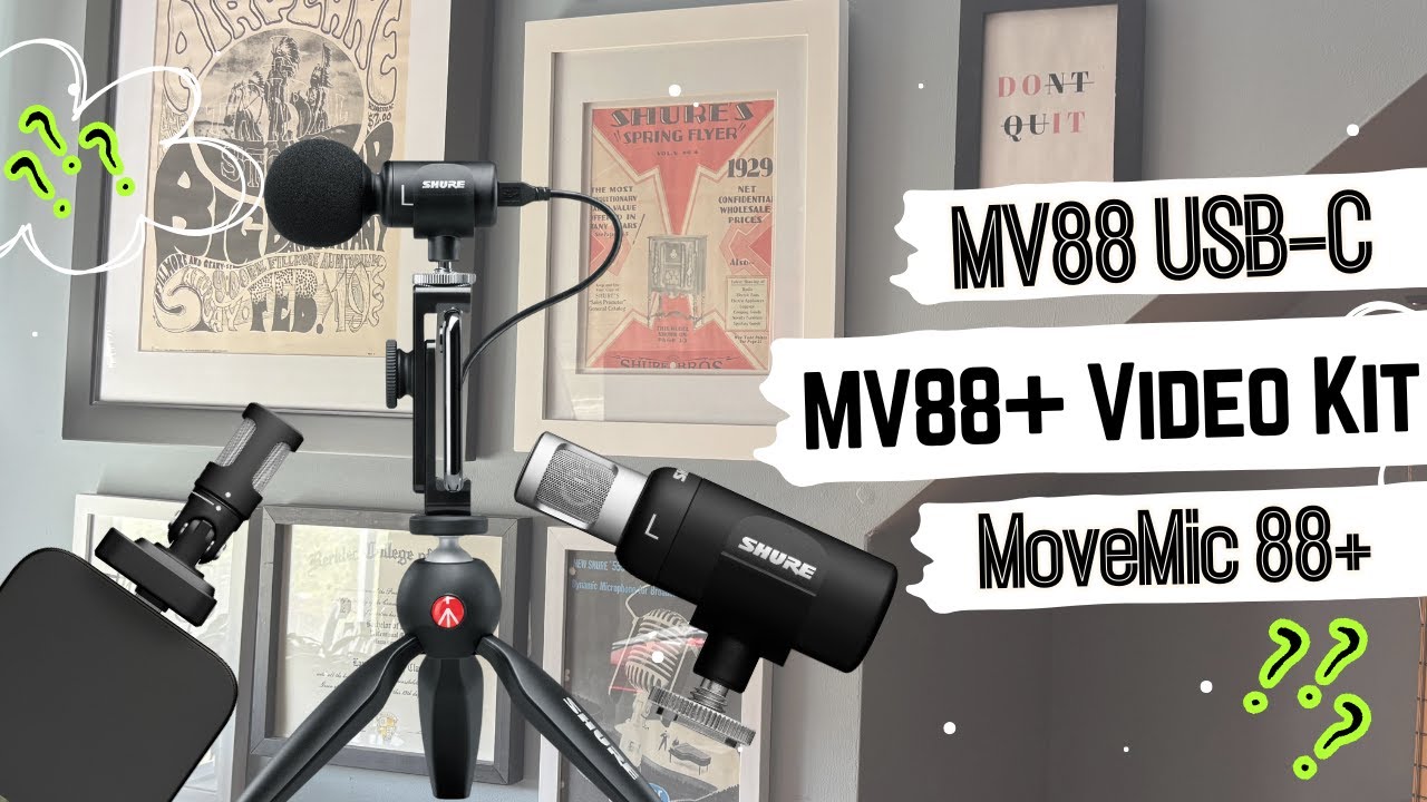 Which Shure Microphone Is Right for You? MV88 USB-C vs MV88+ vs MoveMic 88+