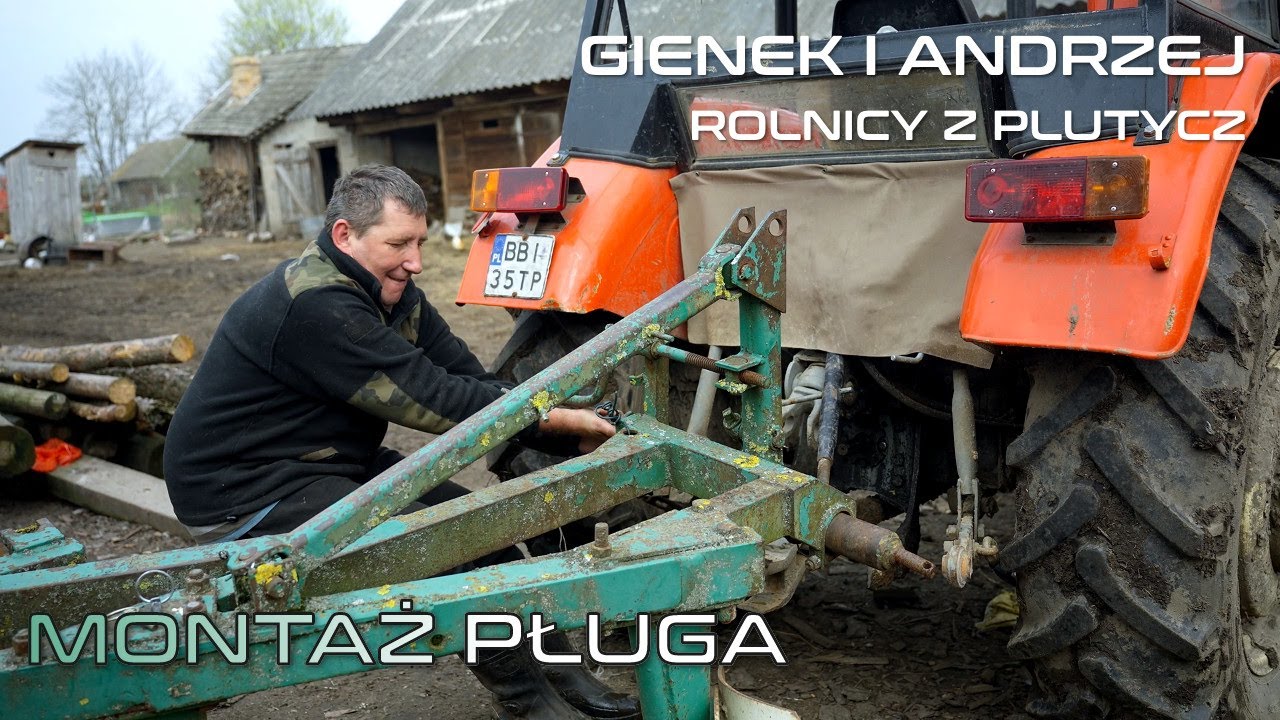Andrzej 10 lat nie orał Ursusem c 360 Czy pamięta jak to się robi  Montażem pługa Rolnicy z Podlasia