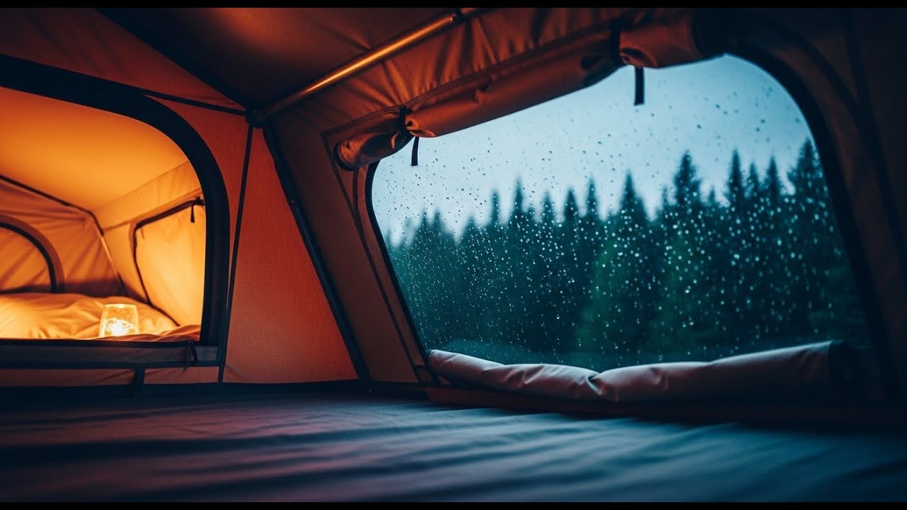Rain on Tent • Canvas Patter • Wilderness Nightfall