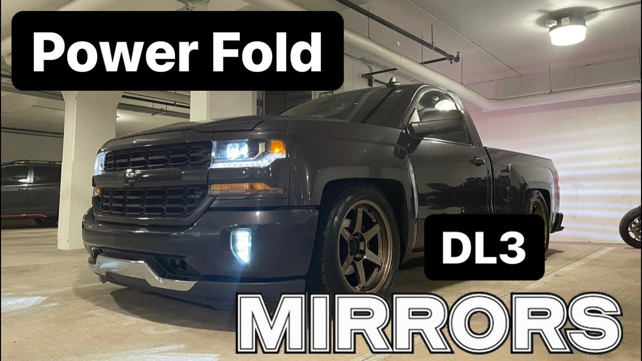 Upgrading the Silverado with DL3 Denali power Fold Mirrors .