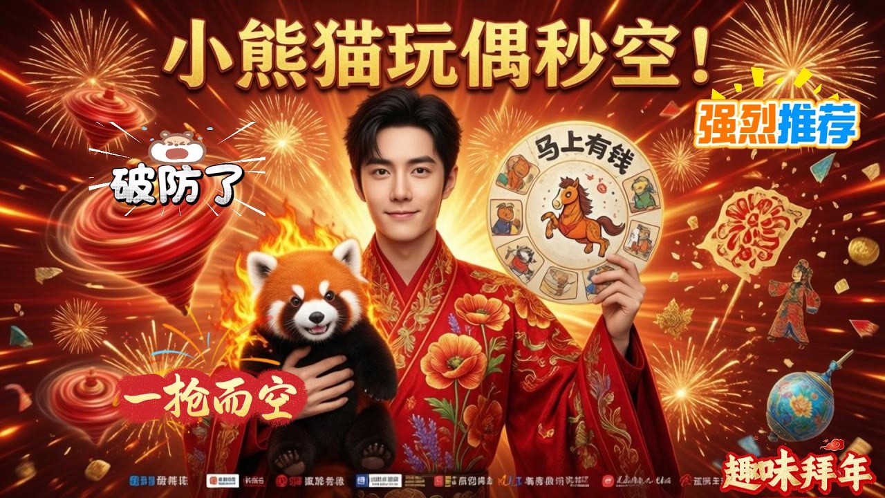 🔥肖战杀疯了！2026马年新春连开buff，手绘招财马+春晚名场面，粉丝疯抢小熊猫挤崩库存！内娱独一份排面✅肖战马年祝福语火出圈，双关梗暗戳戳预热3部待播剧，粉丝二创疯传全网！#肖战