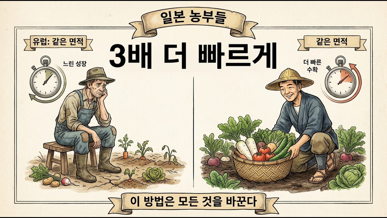 왜 일본 농부들은 당신보다 채소를 3배 더 빨리 수확할까 — 수백 년 된 비밀 공개