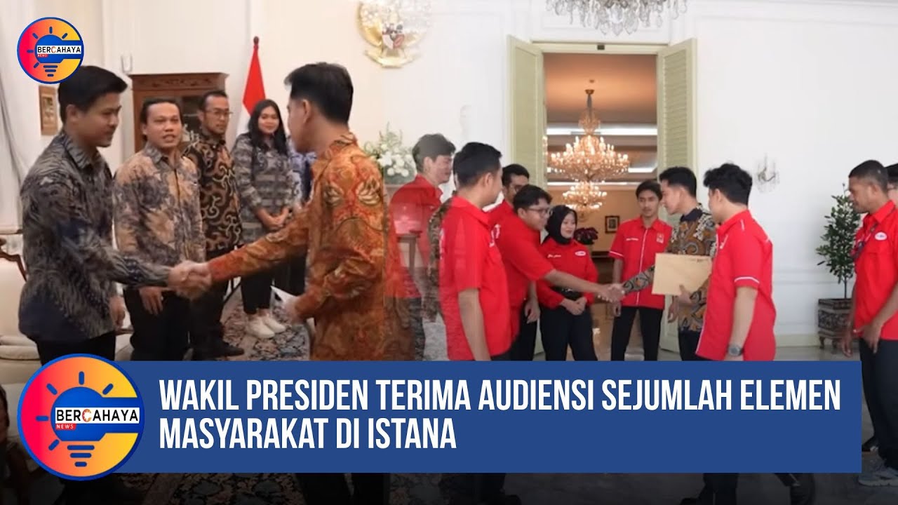 Wakil Presiden Terima Audiensi Sejumlah Elemen Masyarakat di Istana
