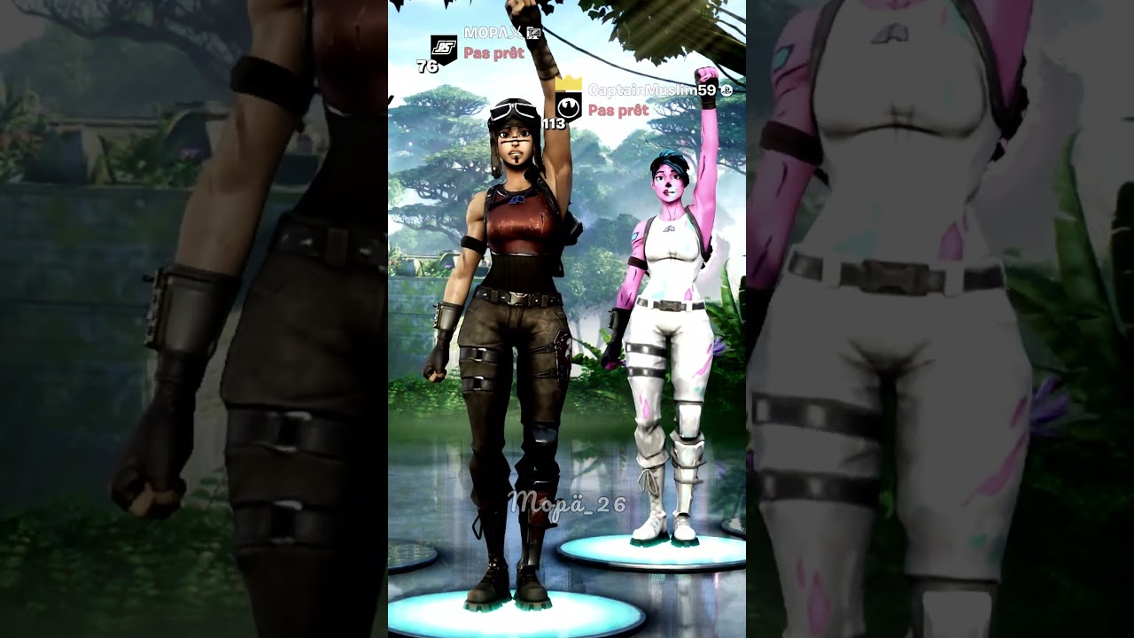 Renegade raider & Ghoul trooper 💓#shorts