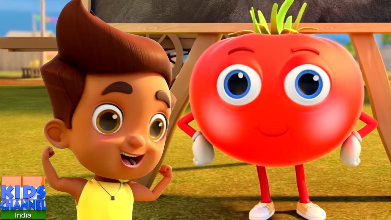 Gol Gol Lal Tamatar, गोल गोल लाल टमाटर in Hindi by Kid Channel India