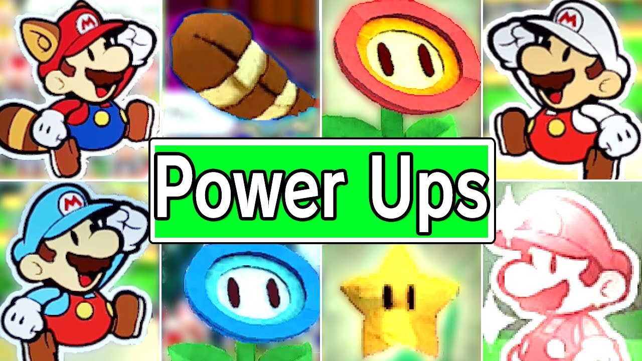Paper Mario The Origami King All Power-ups / All Items / All Weapons + Super Star