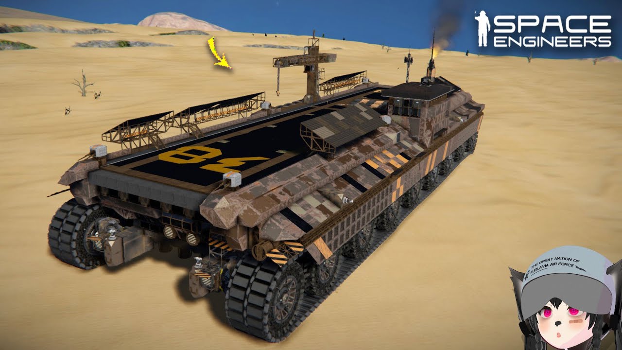 This Massive Land Carrier is a Safe Workplace, Space Engineers