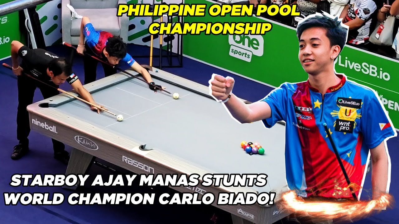 AJAY MANAS (PH) VS CARLO BIADO (PH) RACE 10 (2025 PHILIPPINE OPEN POOL CHAMPIONSHIP)