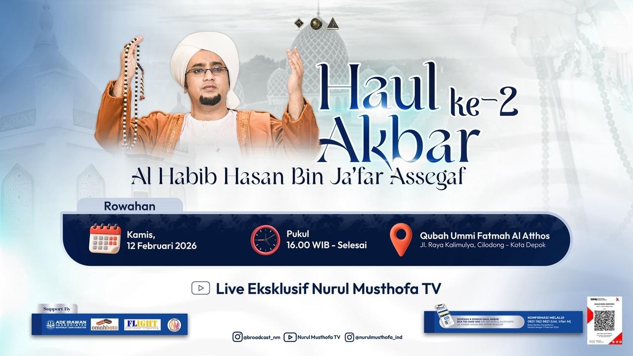 🔴 LIVE | Rowahan Akbar Dan Haul  Ke-2 Al Habib Hasan Bin Ja'far Assegaf
