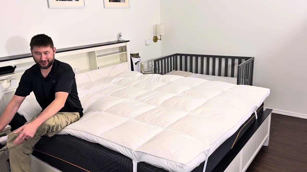 LeWinBedding 3 Inch Goose Feather Mattress