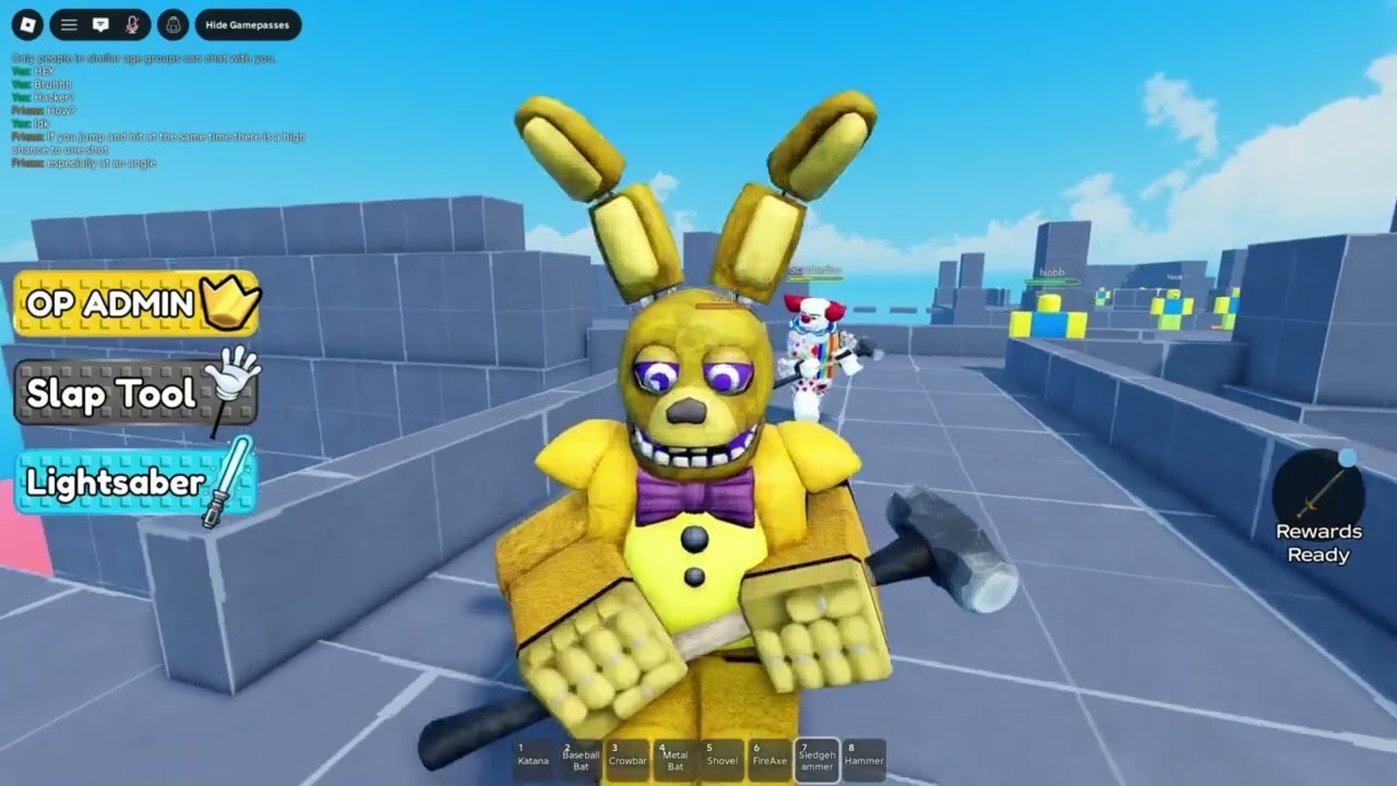 Purple guy takes over for a video