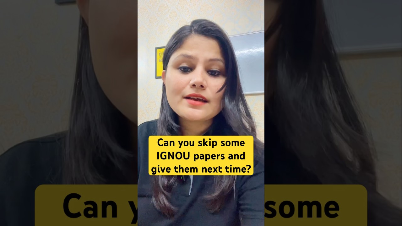 Can you give ignou exams in parts? #ignou #ignouexam #ignouexamprep