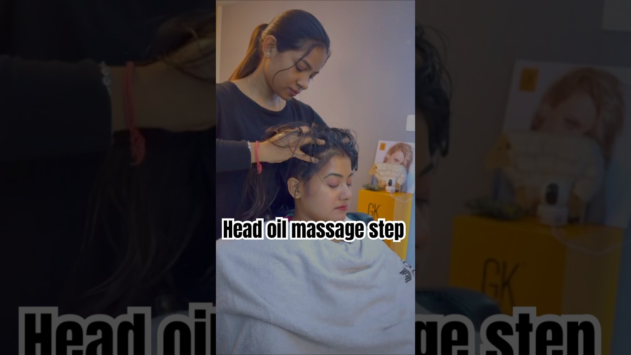 Head oil massage | massage step | relaxing massage #narenhairstylist #headmassage