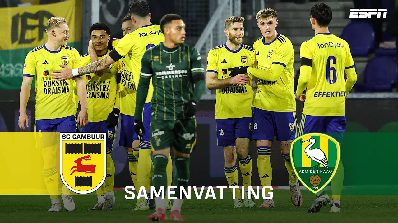 GOOD OLD Michael de LEEUW belangrijk voor CAMBUUR 🦁 | Samenvatting SC Cambuur - ADO Den Haag