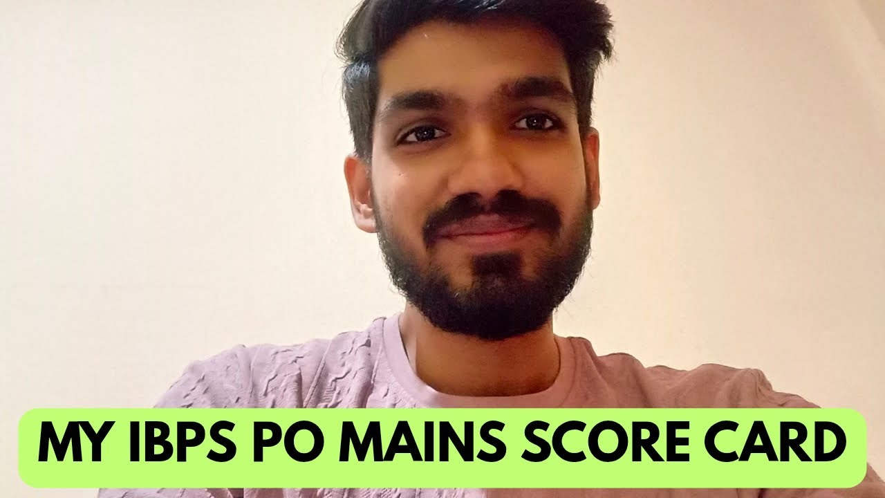MY IBPS PO MAINS SCORECARD🥺