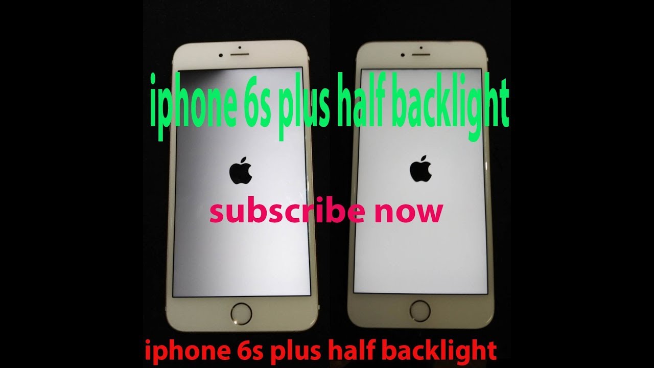iphone 6s plus half backlight solution