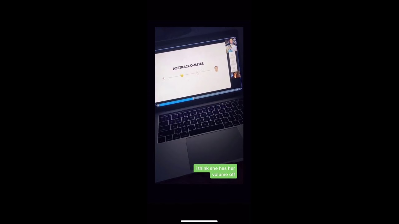 Girl thought she was muted during zoom class...