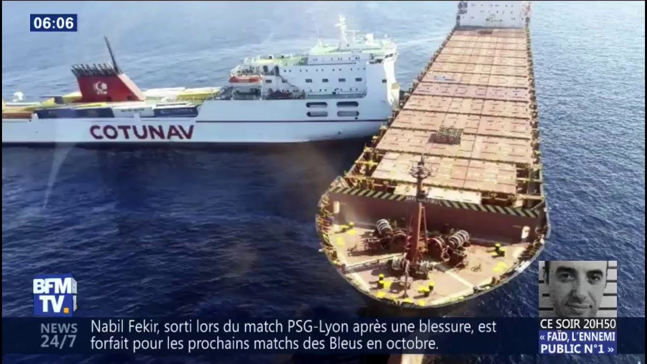 C'est un accident rarissime, deux bateaux sont entrés en collision au nord-ouest du cap Corse