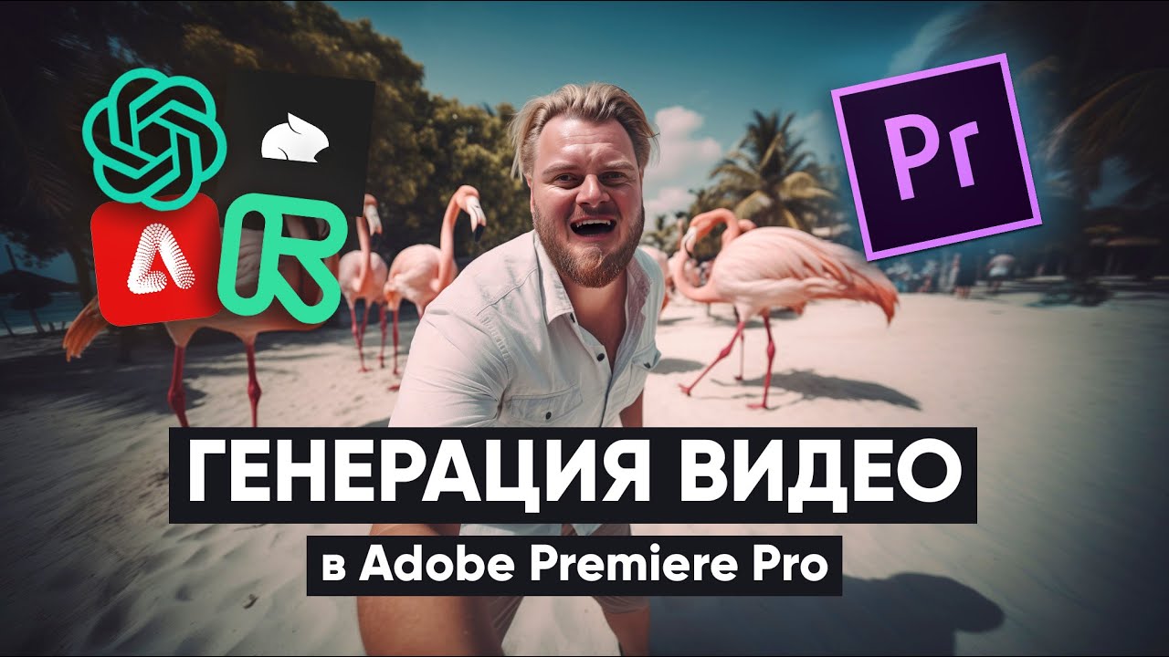 AI ГЕНЕРАЦИЯ ВИДЕО в ADOBE PREMIERE Pro! Нейросети Sora | Pika | FireFly | RunWay УЖЕ ВНУТРИ!