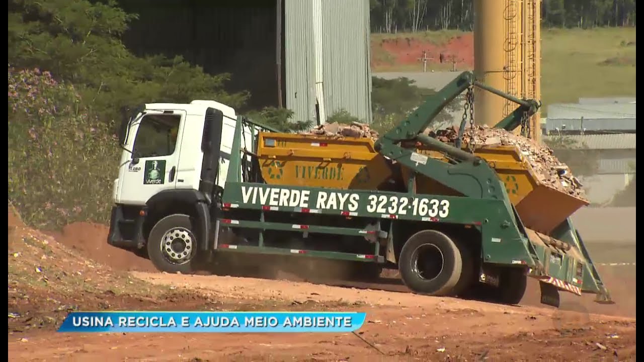 Usina de reciclagem de Bauru é responsável por coletar resíduos da construção civil da cidade