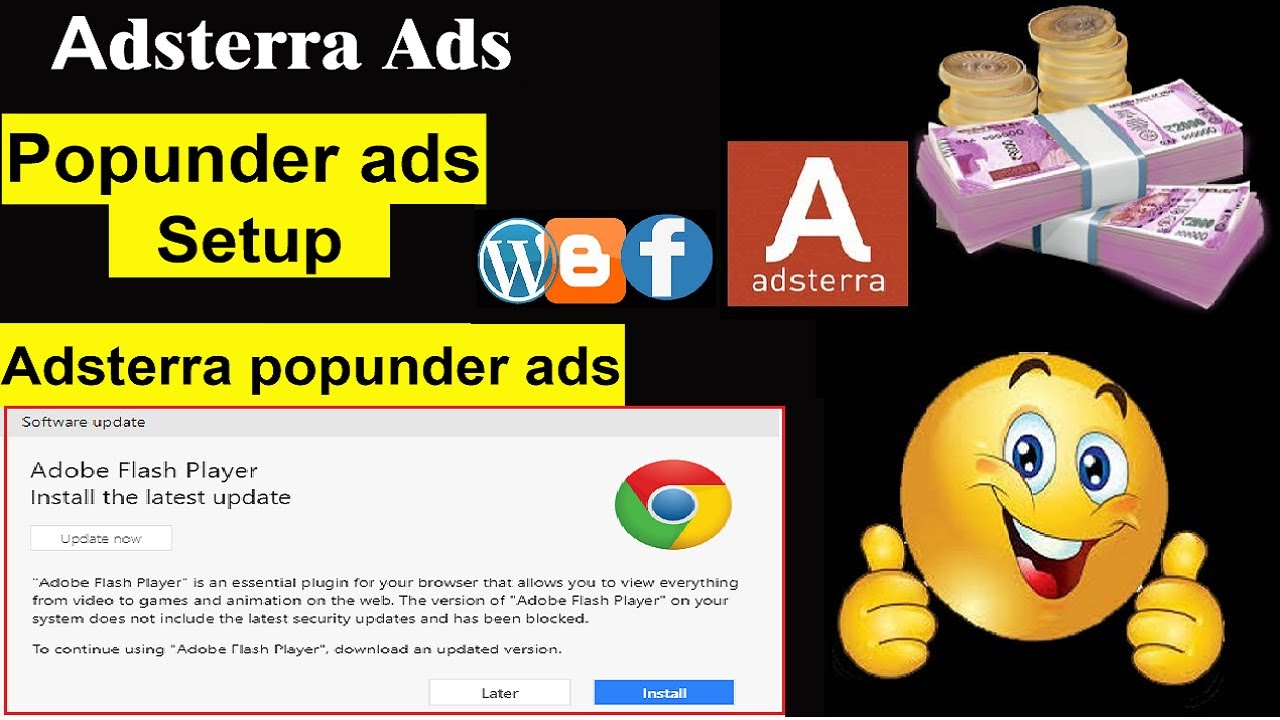 Adsterra Popunder Ads Setup in Blogger or Wordpress