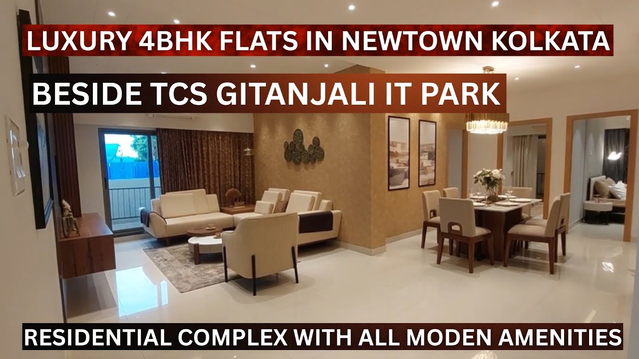 Luxury 4Bhk Flats In Kolkata Newtown Beside TCS Gitanjali It Park📞8100293325 #kolkata #property