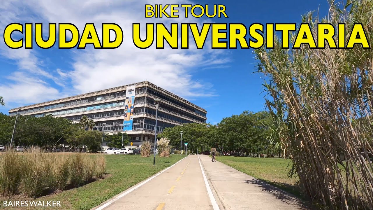 [4K] Buenos Aires Bike Tour - Paseo en bici hasta la Ciudad Universitaria / Belgrano - Buenos Aires