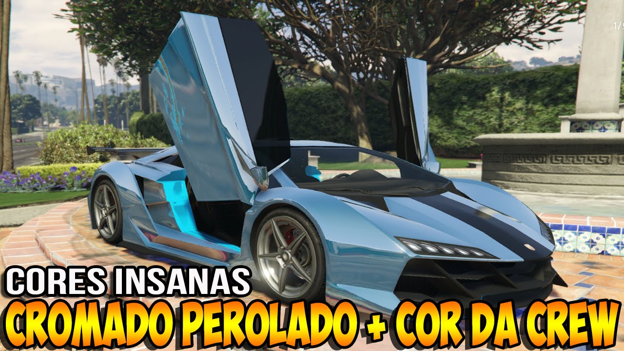 GTA V - CORES INSANAS - Cromado + Perolado + Cor Da Crew PS3-PS4-ONE-360
