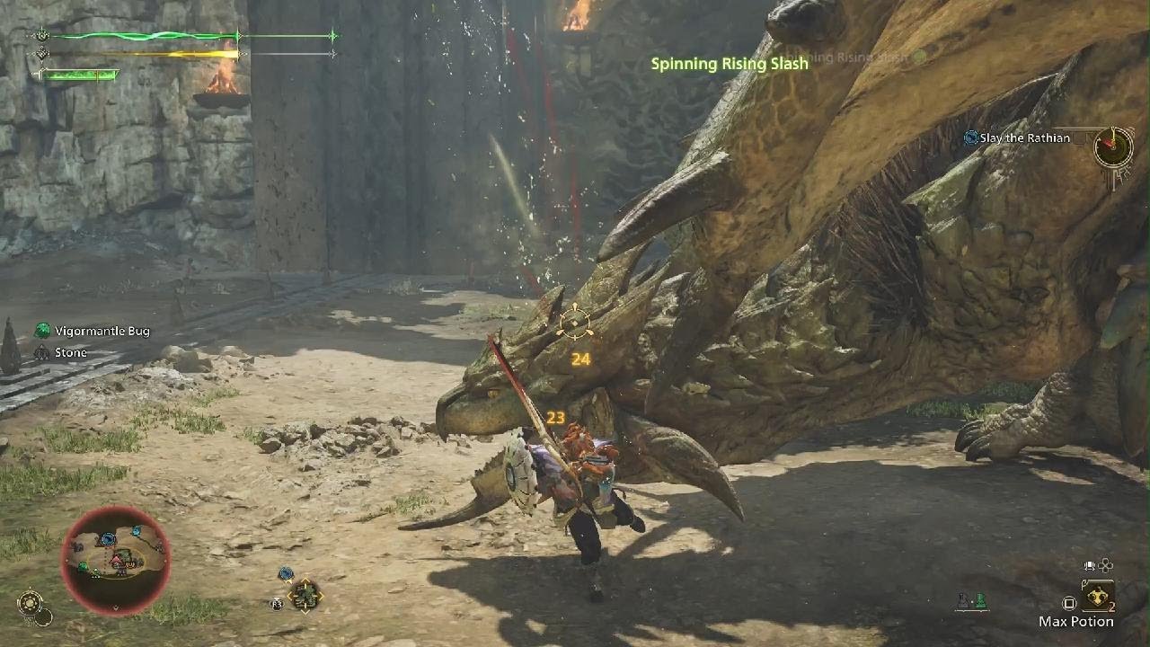 Rathian Arena Quest - SnS and Hammer A rank