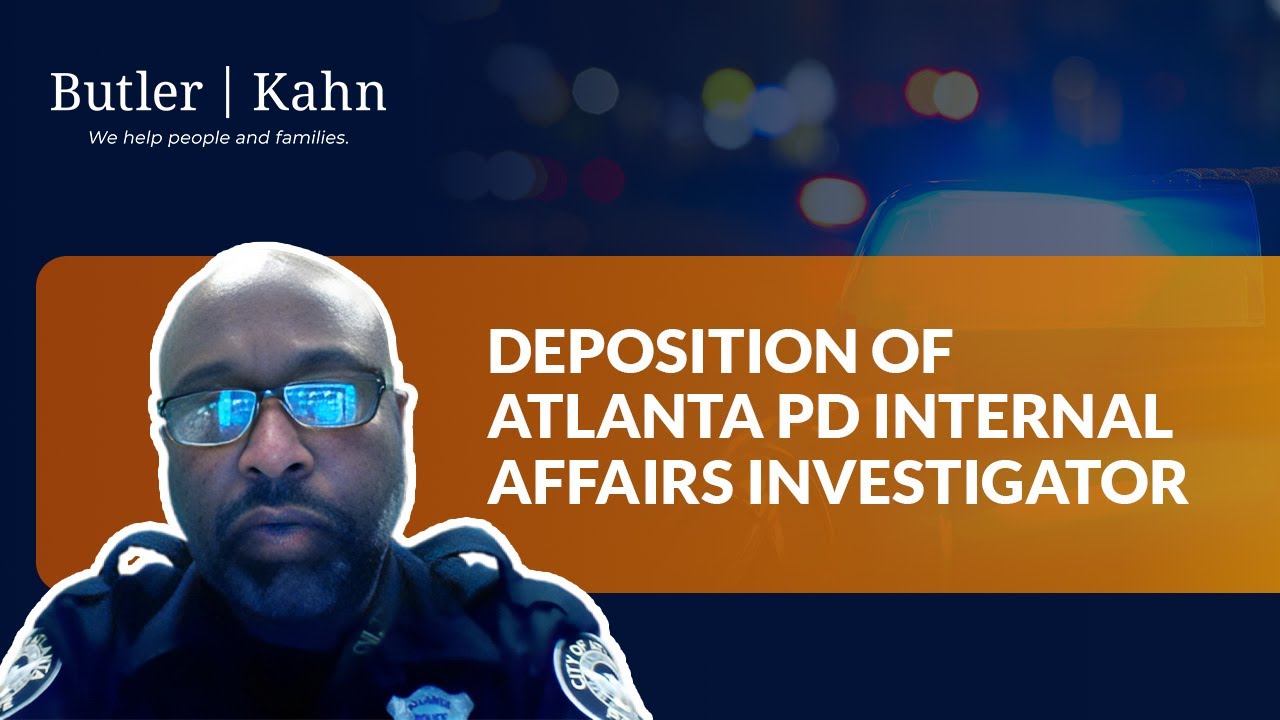 Deposition of Atlanta PD Internal Affairs Investigator