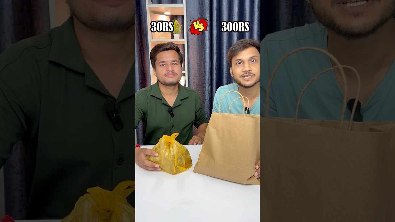 30₹ vs 300₹ Chole Bhature ! Cheap vs Expensive Food 