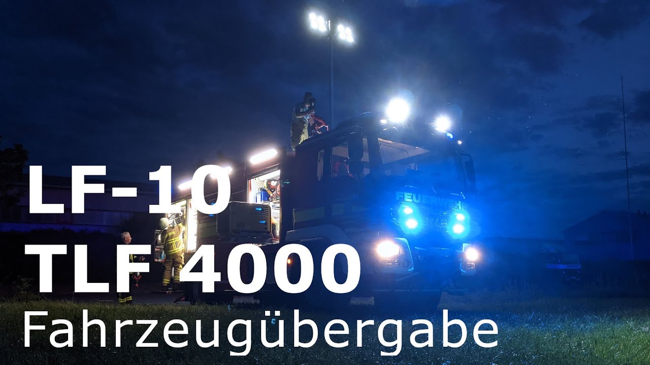 Fahrzeug&uuml;bergabe neues TLF 4000 - Feuerwehr Gro&szlig;bothen
