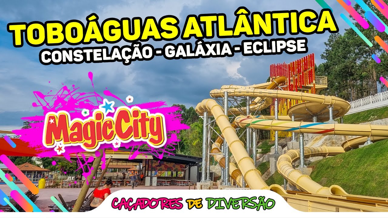 NOVIDADES no Magic City! Toboáguas da nova área ATLÂNTICA | Caçadores de Diversão