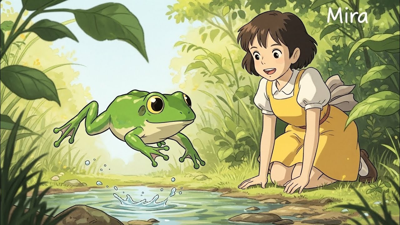 “Mira’s Peaceful Rain Walk | Studio Ghibli Style ASMR”#ASMR #GhibliStyle