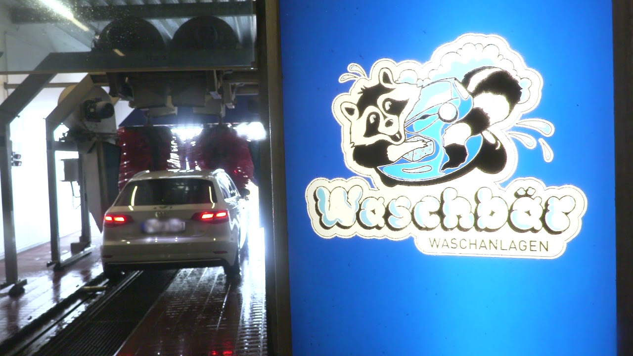 Webtrailer Waschbär Waschanlagen