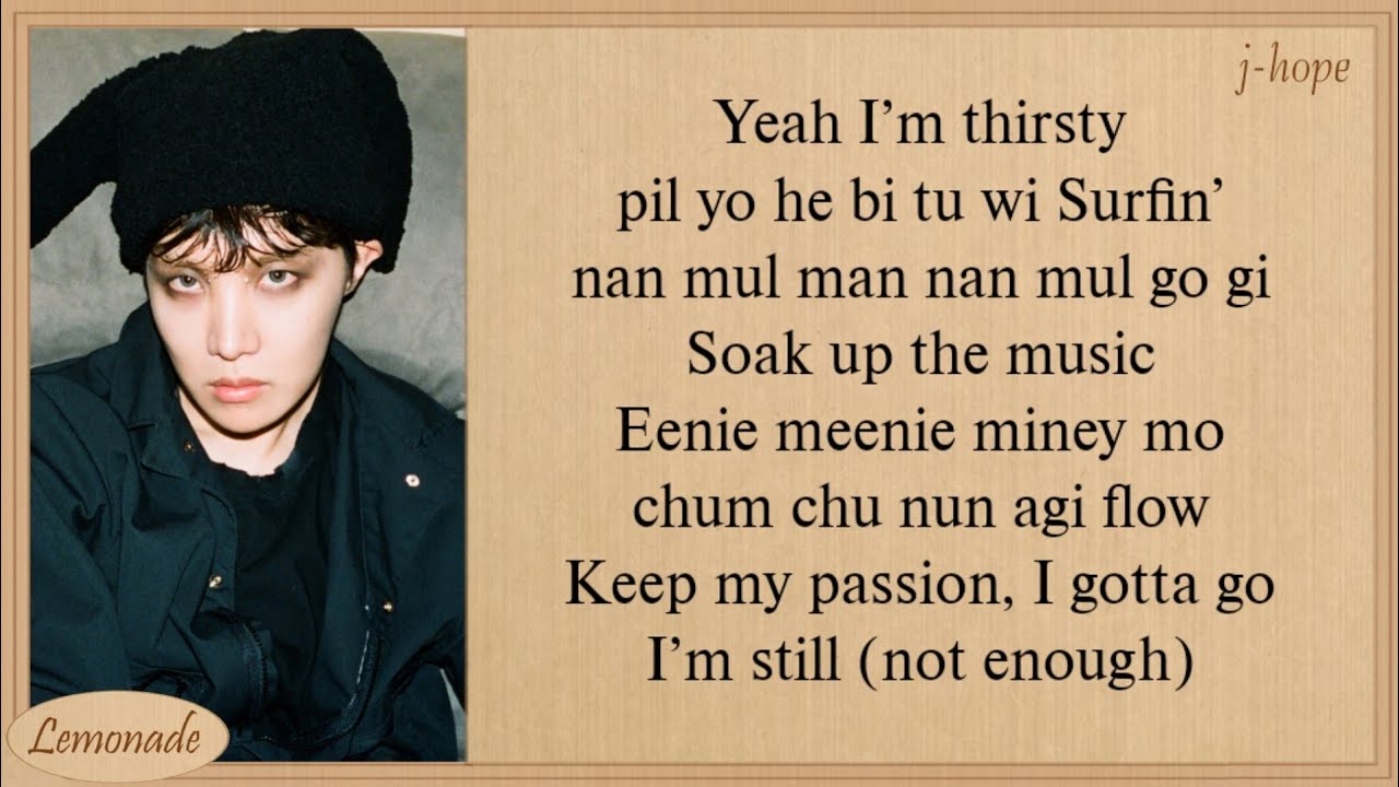 j-hope MORE Easy Lyrics
