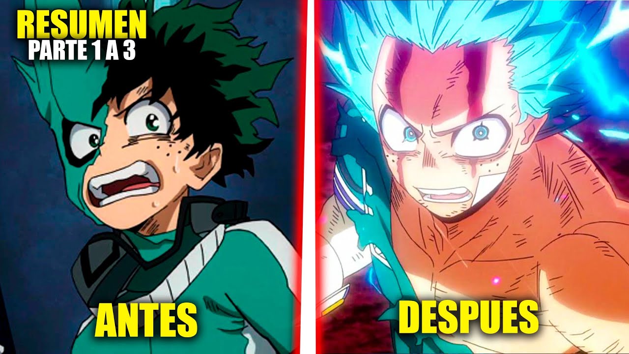 🔔El Heroe MÁS PODEROSO DEL MUNDO le da sus poderes a UN NIÑO! My Hero Academia Temporada 1 al 3