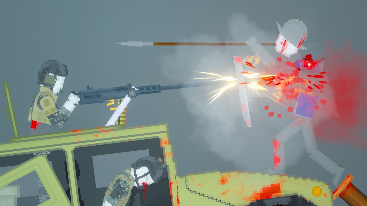 Modern Soldiers Fight Past Warriors In People Playground