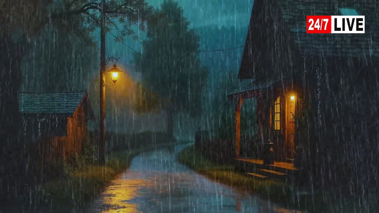 Rain Sounds For Sleeping - 99% Instantly Fall Asleep With Rain And Thunder Sound At Night, Relax#170