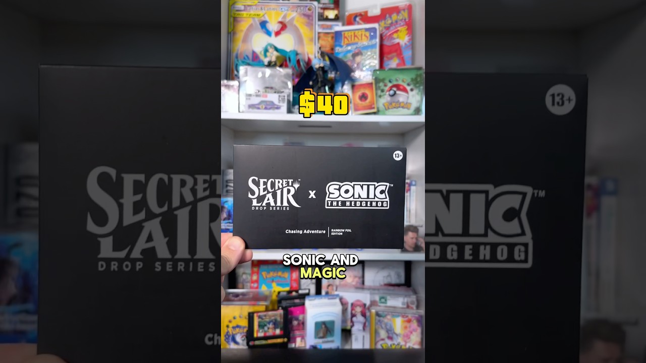 Sonic The Hedgehog x Magic The Gathering FOIL CHASING ADVENTURES Secret Lair 😯📈