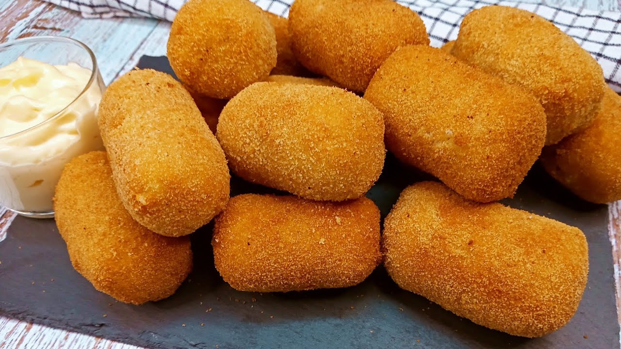 💥Croquetas de Patatas JAMÓN Y QUESO | Receta fácil y rápida💥