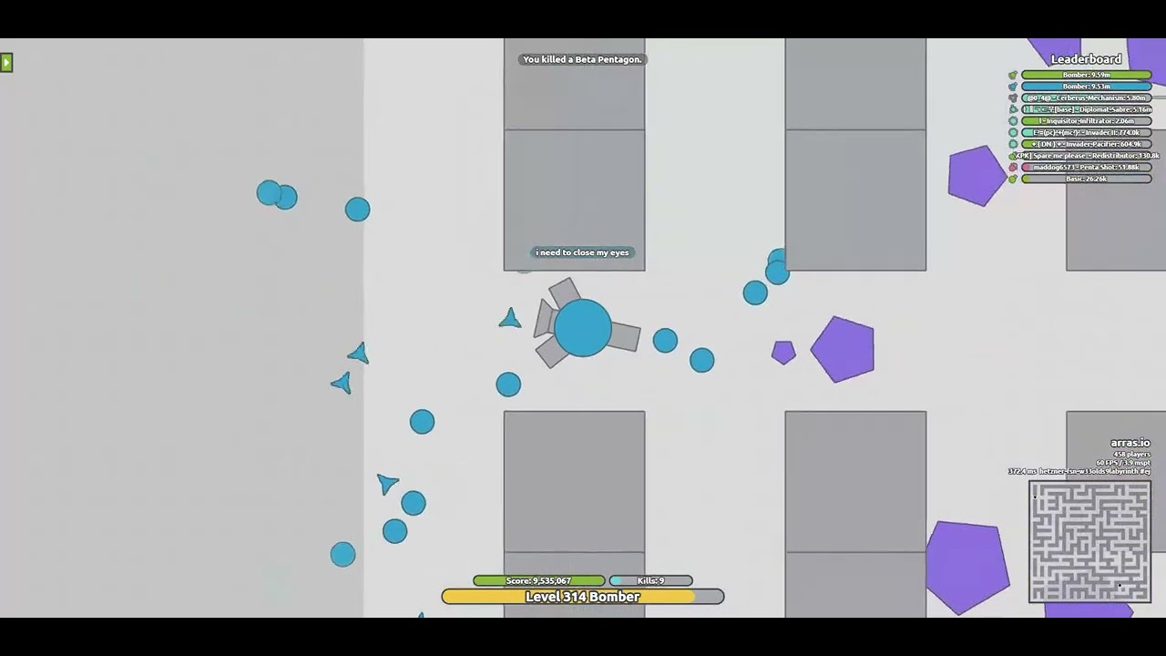 arras.io 10 million score attempt #1