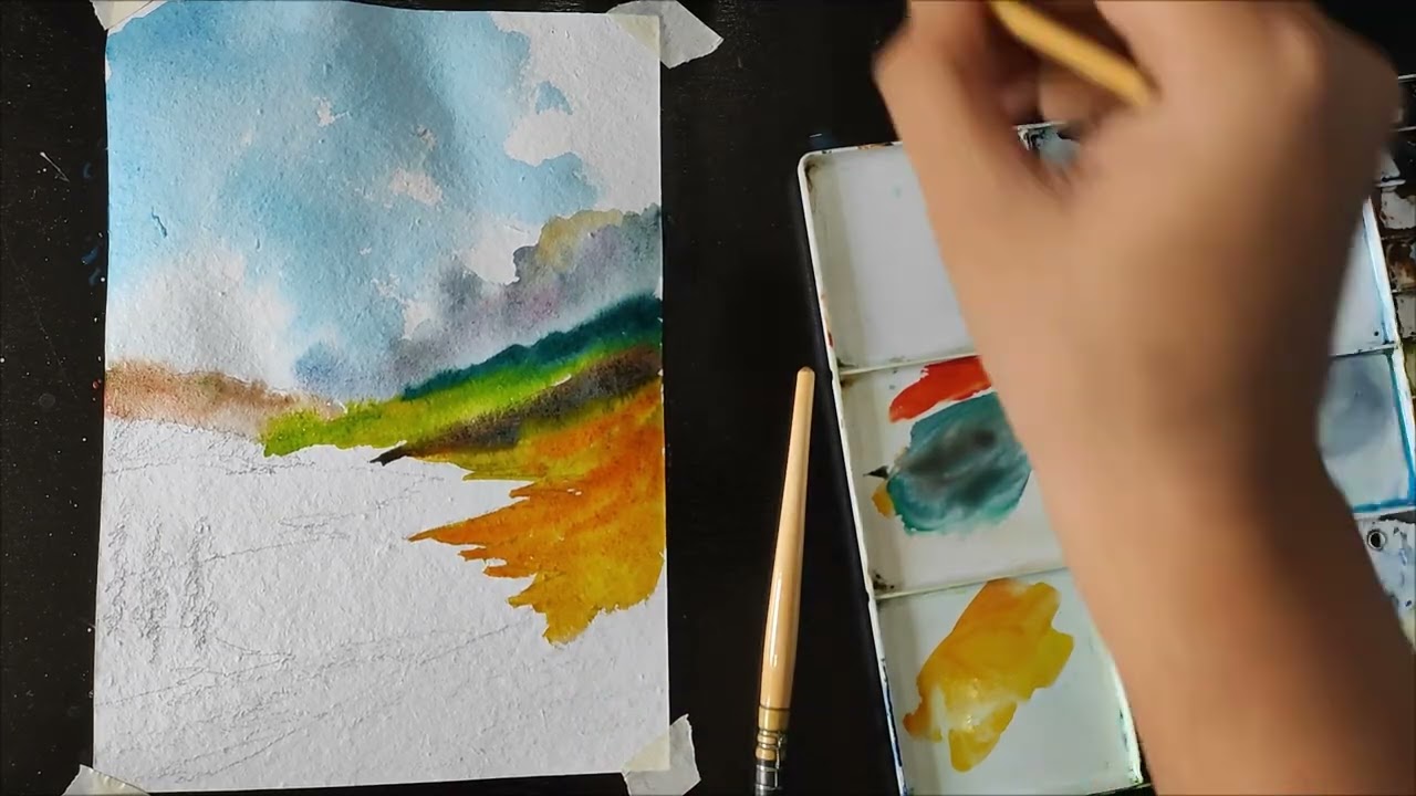 Loose style Watercolor tutorial 